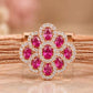 Pink Flora Mesh Bracelet