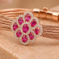 Pink Flora Mesh Bracelet