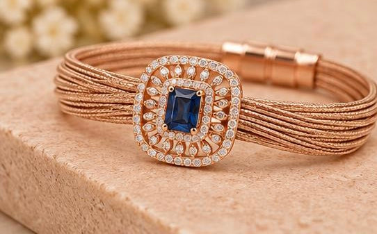Imperial Blue Mesh Bracelet