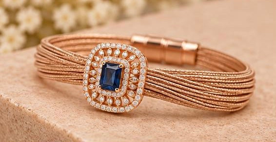 Imperial Blue Mesh Bracelet