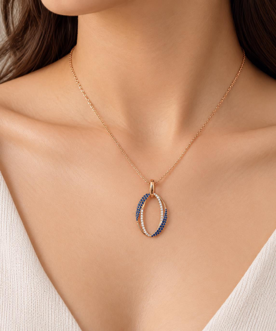 Midnight Eclipse Loop Pendant
