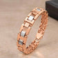 Regal Link Dual-tone Rose Gold Bracelet