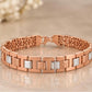 Regal Link Dual-tone Rose Gold Bracelet