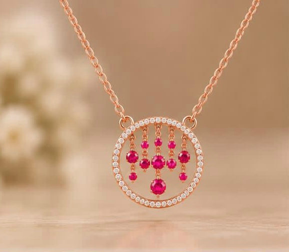 Rose Waterfall Pendant Chain