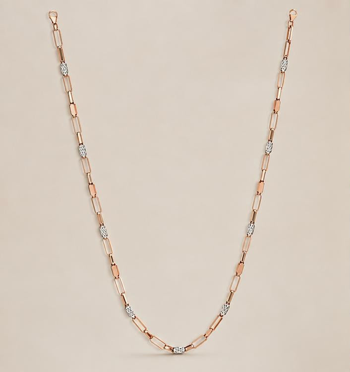 Paperclip Link Gold Chain
