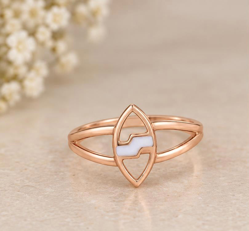 Rose Vein Gold Ring