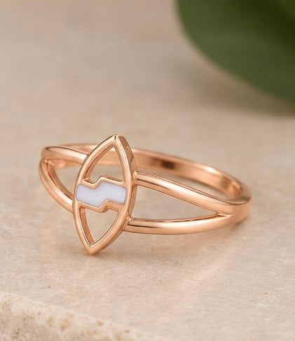 Rose Vein Gold Ring
