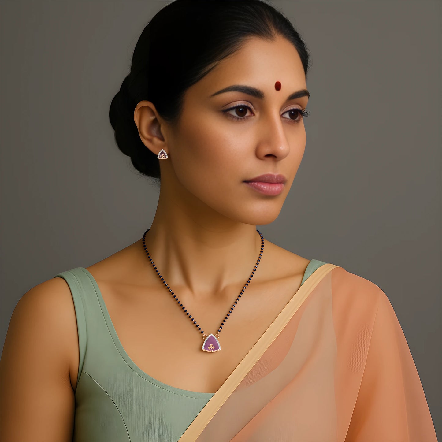 Amethyst Grace Mangalsutra Set