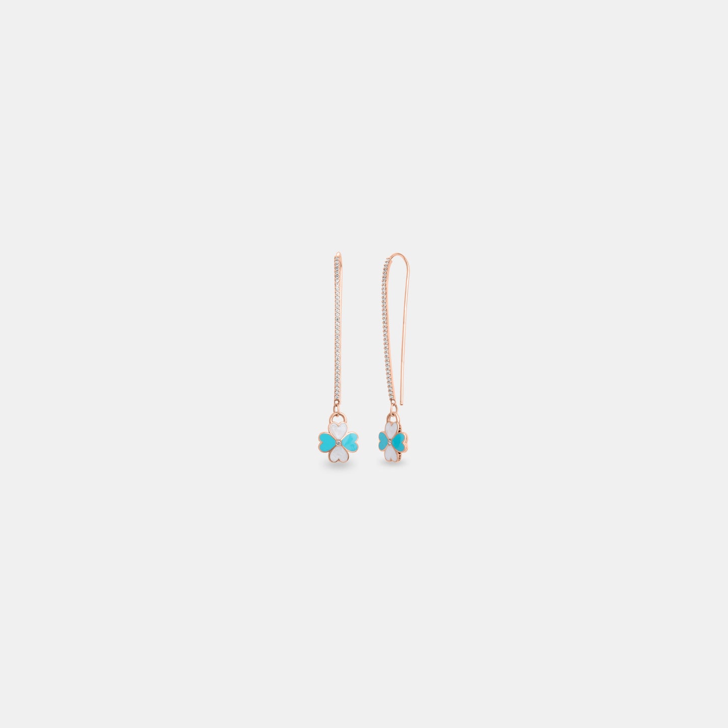 Aqua Clover Hangings