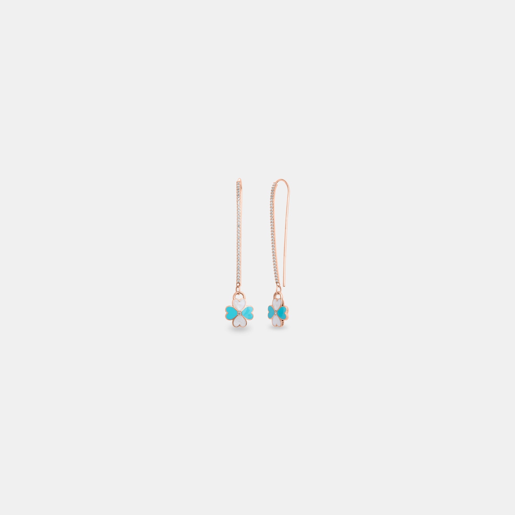 Aqua Clover Hangings