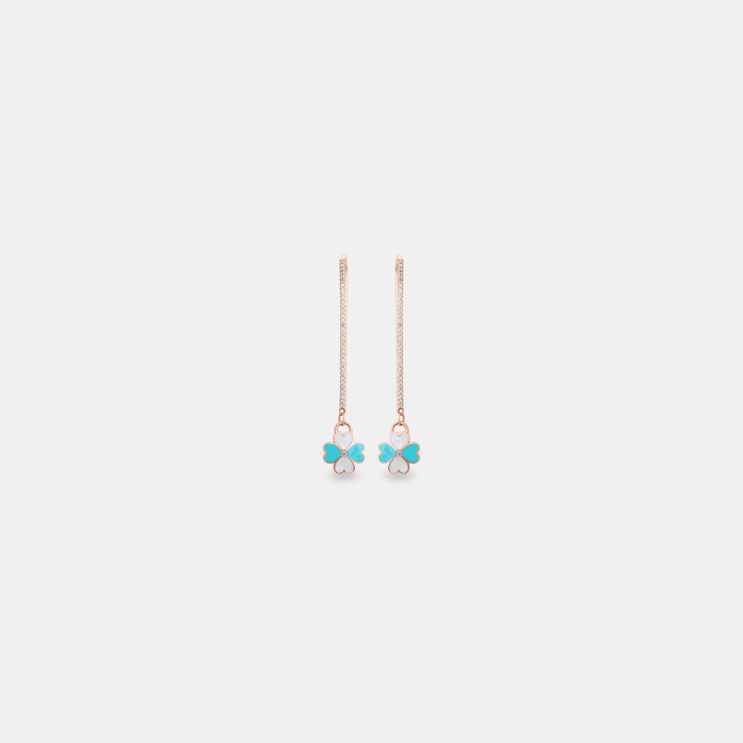 Aqua Clover Hangings