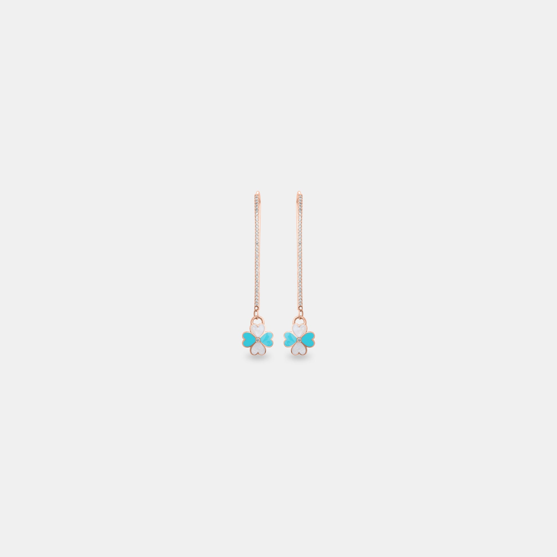 Aqua Clover Hangings