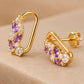 Amethyst Blossom Studs