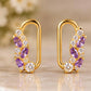 Amethyst Blossom Studs