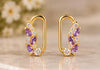 Amethyst Blossom Studs