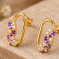Amethyst Blossom Studs