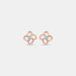 Clover Diamond Stud Earrings