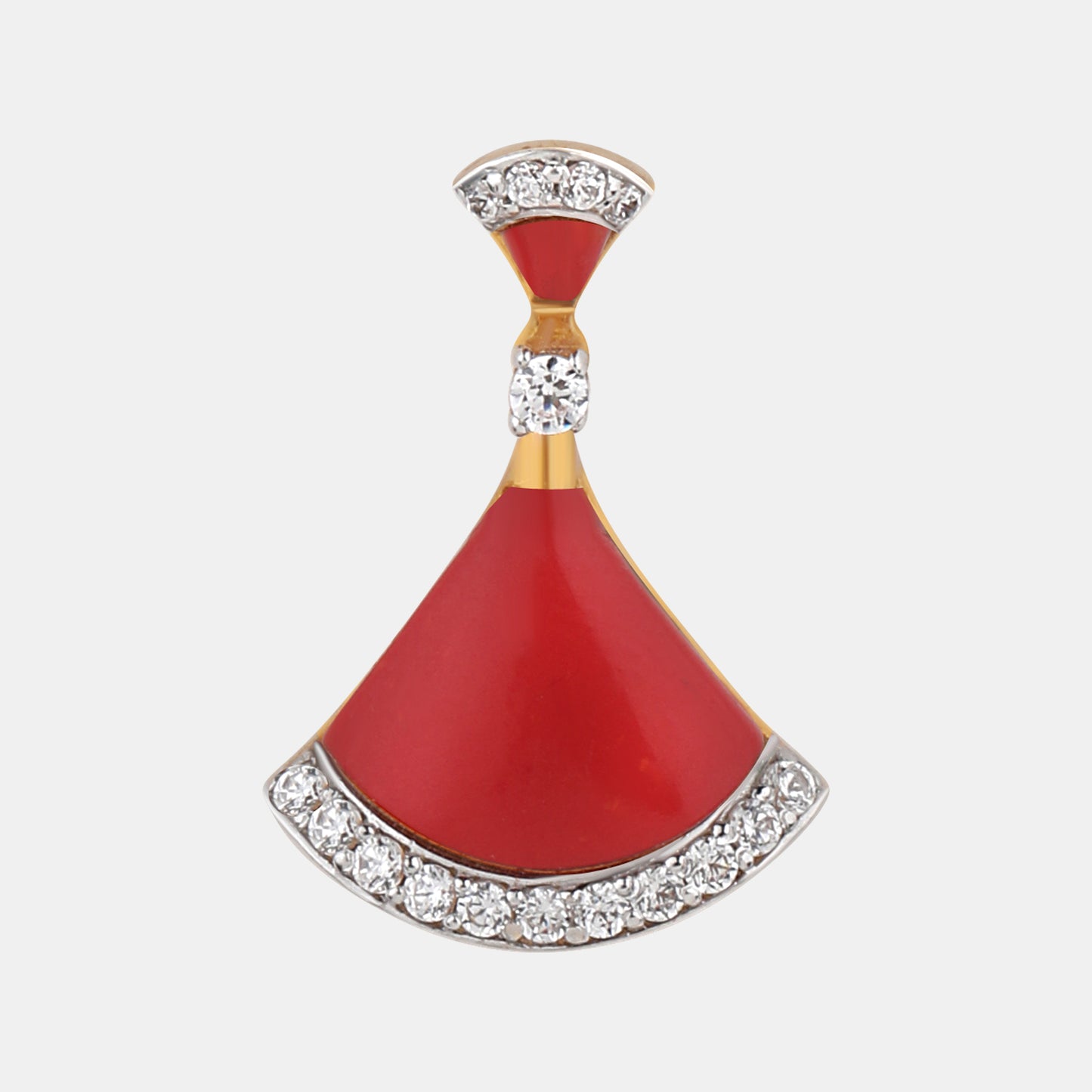 Crimson Fanlight Pendant Set