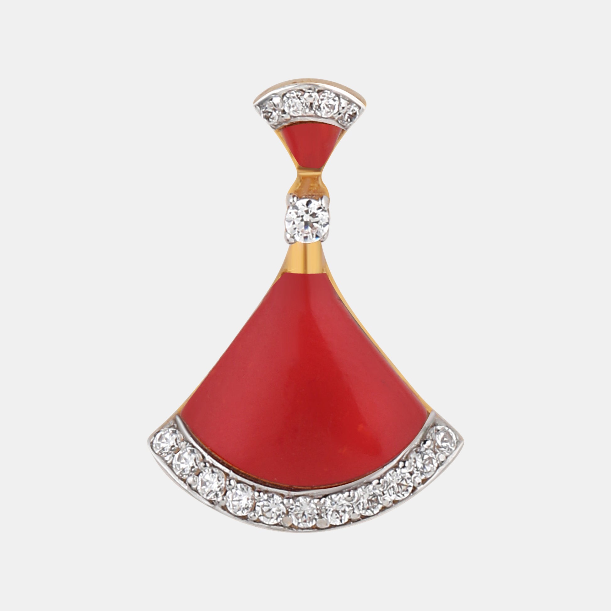Crimson Fanlight Pendant Set