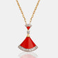 Crimson Fanlight Pendant Set