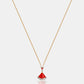 Crimson Fanlight Pendant Set
