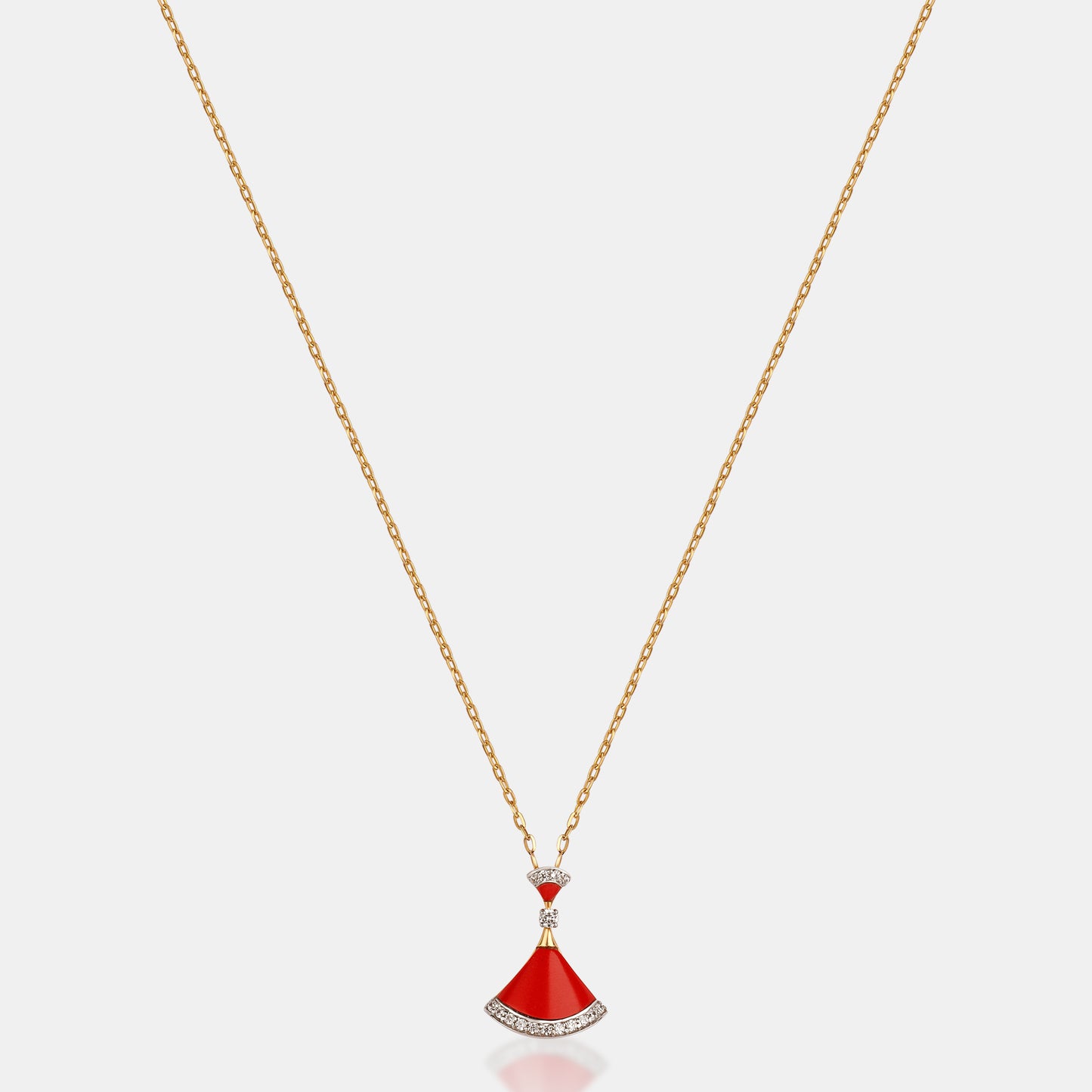 Crimson Fanlight Pendant Set