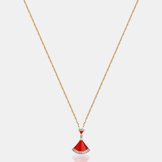 Crimson Fanlight Pendant Set