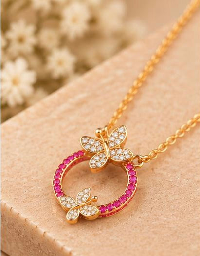 Berry Flutter Pendant