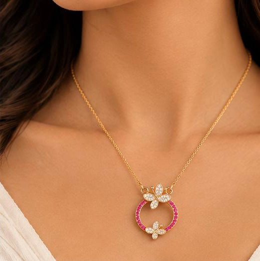 Berry Flutter Pendant