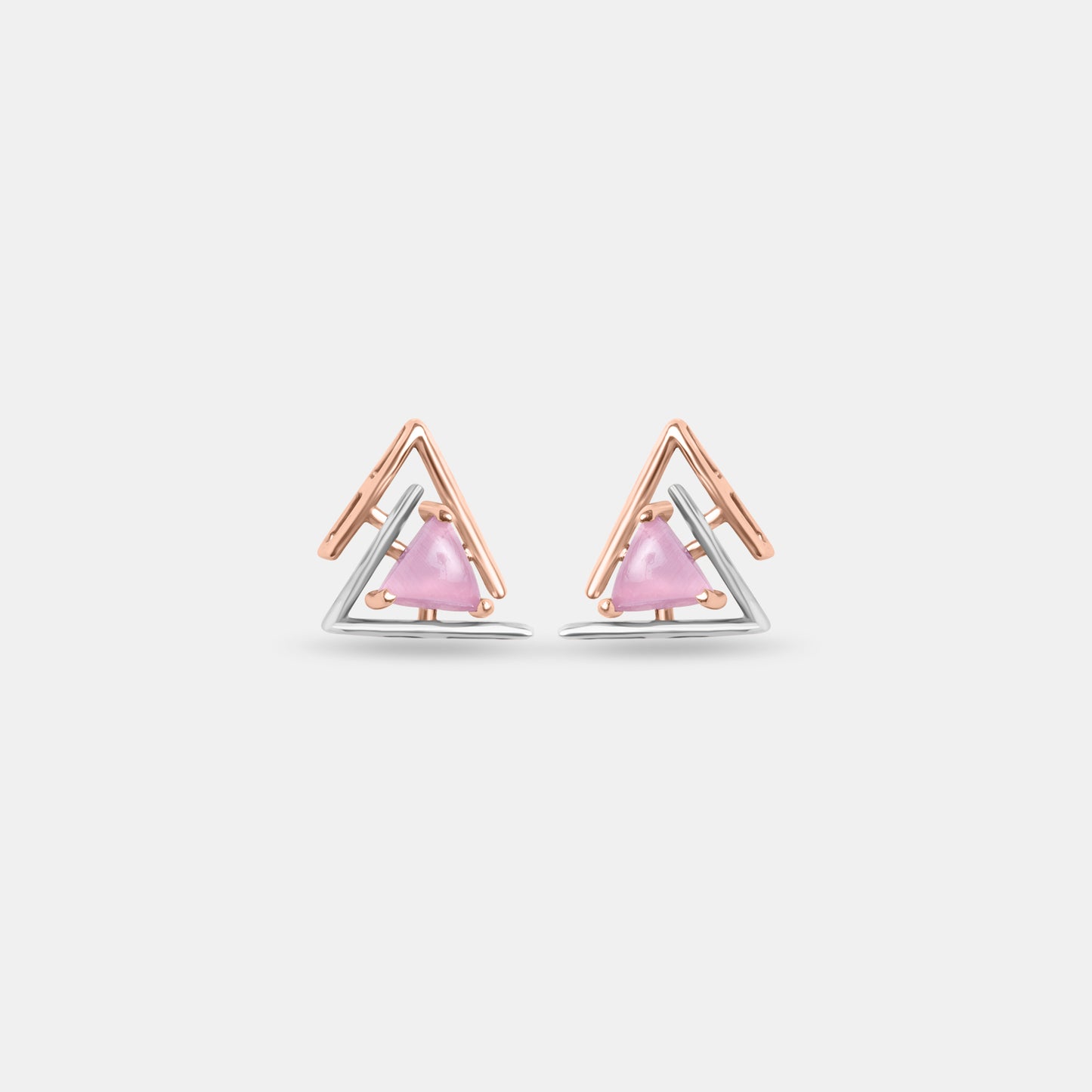 Dual Blush Prism Studs