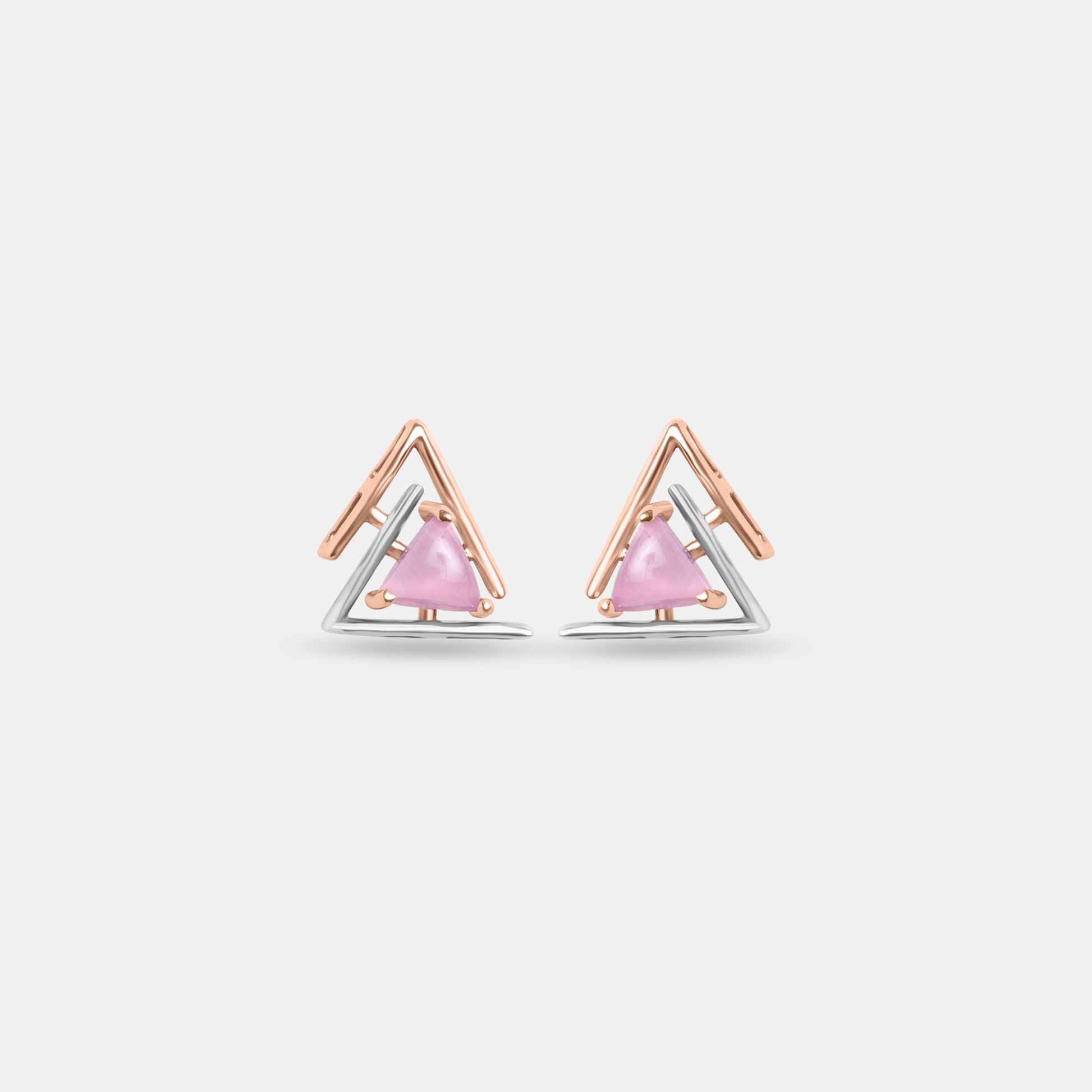 Dual Blush Prism Studs