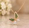 Two-Tone Butterfly Pendant Chain