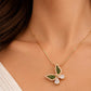 Two-Tone Butterfly Pendant Chain