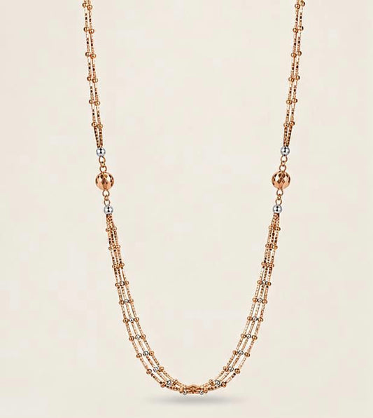 Rose Gold Orb Chain