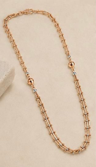 Rose Gold Orb Chain