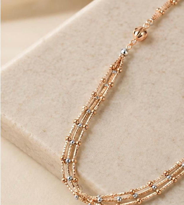 Rose Gold Orb Chain