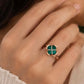 Green Crossroads Gold Ring