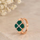 Green Crossroads Gold Ring