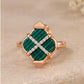 Green Crossroads Gold Ring