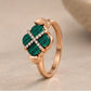 Green Crossroads Gold Ring