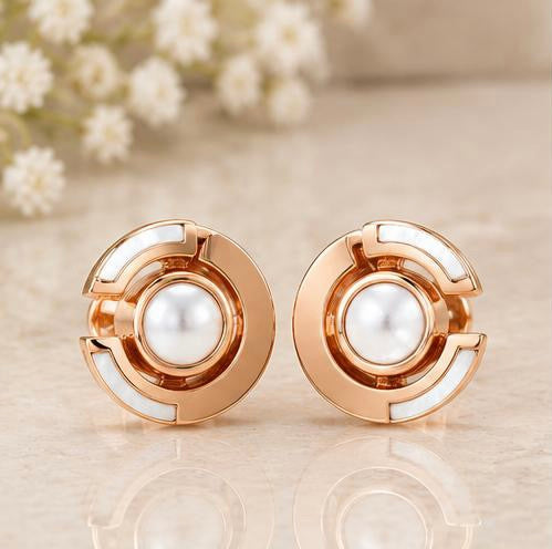 Halo Pearl Studs