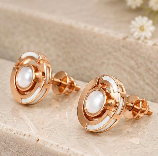 Halo Pearl Studs