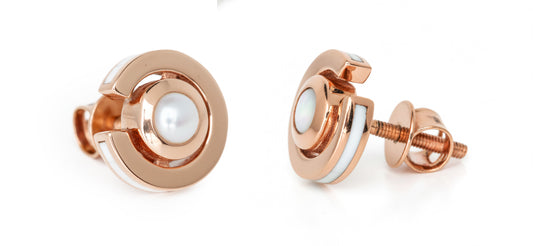 Halo Pearl Studs