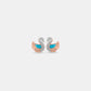 Enchanting Swan Stud Earrings