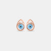 Evil Eye Teardrop Studs