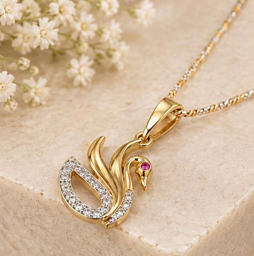 Swan Glow Pendant