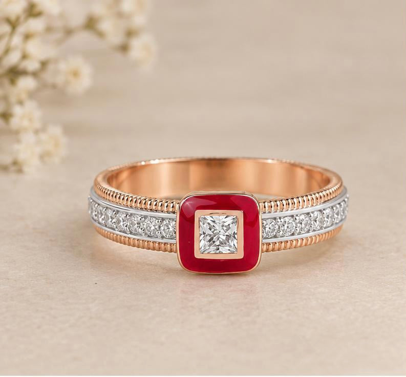 Gold and Diamond Ring for Women and Men