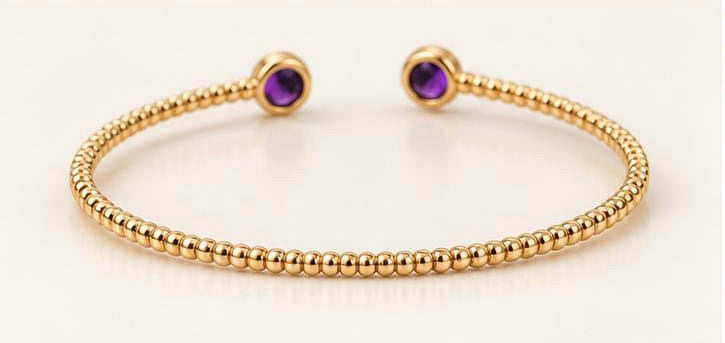 Violet Orbit Cuff
