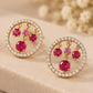 Rose Waterfall Studs