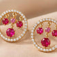 Rose Waterfall Studs